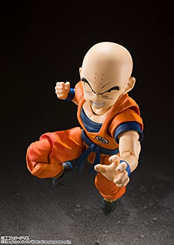 TAMASHII NATIONS - Dragon Ball Z - Krillin Earth's Strongest Man, Bandai Spirits S.H.Figuarts Action Figure