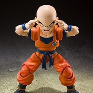 TAMASHII NATIONS - Dragon Ball Z - Krillin Earth's Strongest Man, Bandai Spirits S.H.Figuarts Action Figure