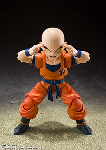 TAMASHII NATIONS - Dragon Ball Z - Krillin Earth's Strongest Man, Bandai Spirits S.H.Figuarts Action Figure