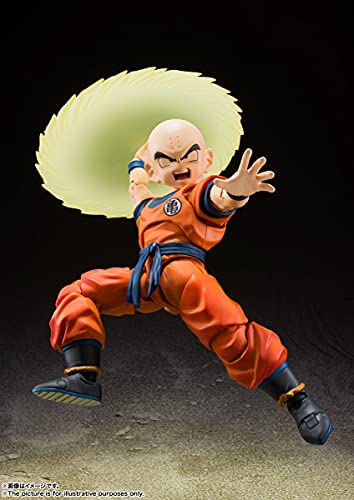 TAMASHII NATIONS - Dragon Ball Z - Krillin Earth's Strongest Man, Bandai Spirits S.H.Figuarts Action Figure