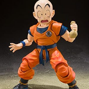 TAMASHII NATIONS - Dragon Ball Z - Krillin Earth's Strongest Man, Bandai Spirits S.H.Figuarts Action Figure