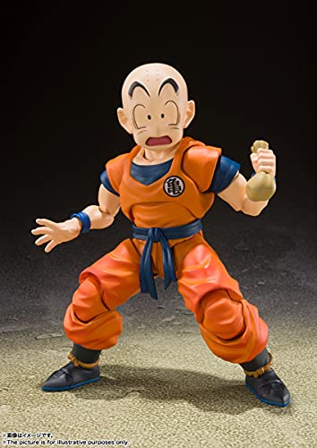 TAMASHII NATIONS - Dragon Ball Z - Krillin Earth's Strongest Man, Bandai Spirits S.H.Figuarts Action Figure