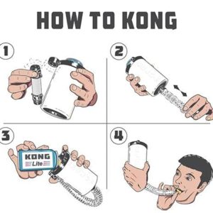 Skinny Can Kong. A Portable Can or Bottle Cooler/Cup with A Detachable, Expandable, Hose to Funnel Your Drink. (Pink)