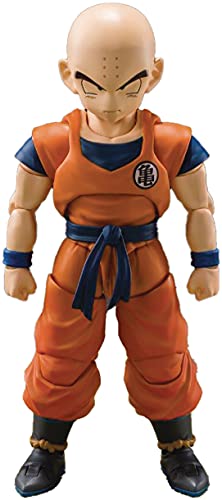 TAMASHII NATIONS - Dragon Ball Z - Krillin Earth's Strongest Man, Bandai Spirits S.H.Figuarts Action Figure