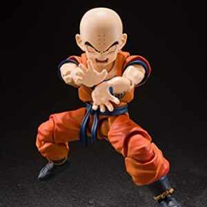 TAMASHII NATIONS - Dragon Ball Z - Krillin Earth's Strongest Man, Bandai Spirits S.H.Figuarts Action Figure