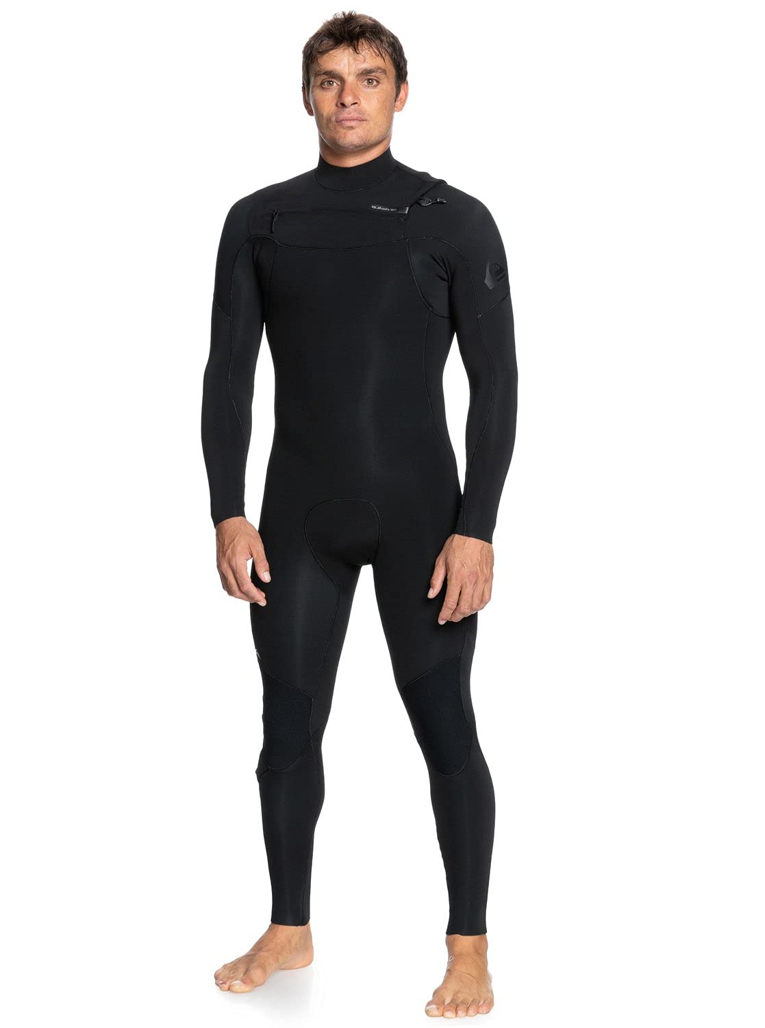 Quiksilver Mens 5/4/3 Sessions Chest Zip Wetsuit - Black | Medium