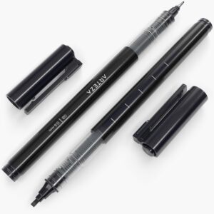 ARTEZA Micro-Line Ink Pens, Set of 9, Black Fineliners with Japanese Archival Ink, Art Supplies for Comic Artists and Illustrators