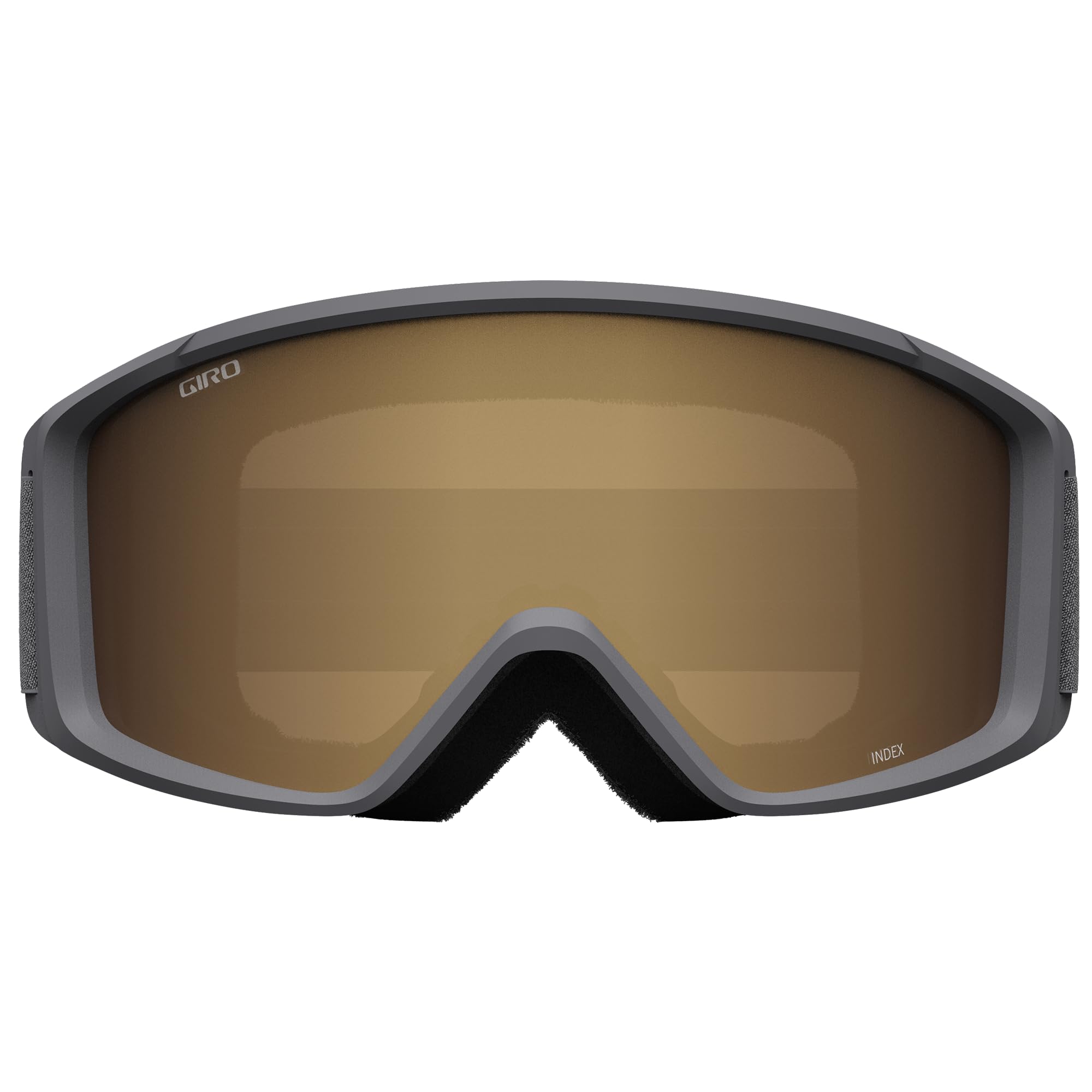 Giro Index 2.0 OTG Ski Goggles - Snowboard Goggles for Men, Women & Youth - Grey Wordmark Strap with Amber Rose Lens