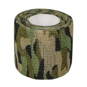 GooGou Self Adherent Bandages Camouflage Cohesive Tape Camo Elastic Sports Tape for Sports Hunting Gear and Finger Wrist Ankle 8PCS 2 in X 14.7 ft (Wetland Camouflage)