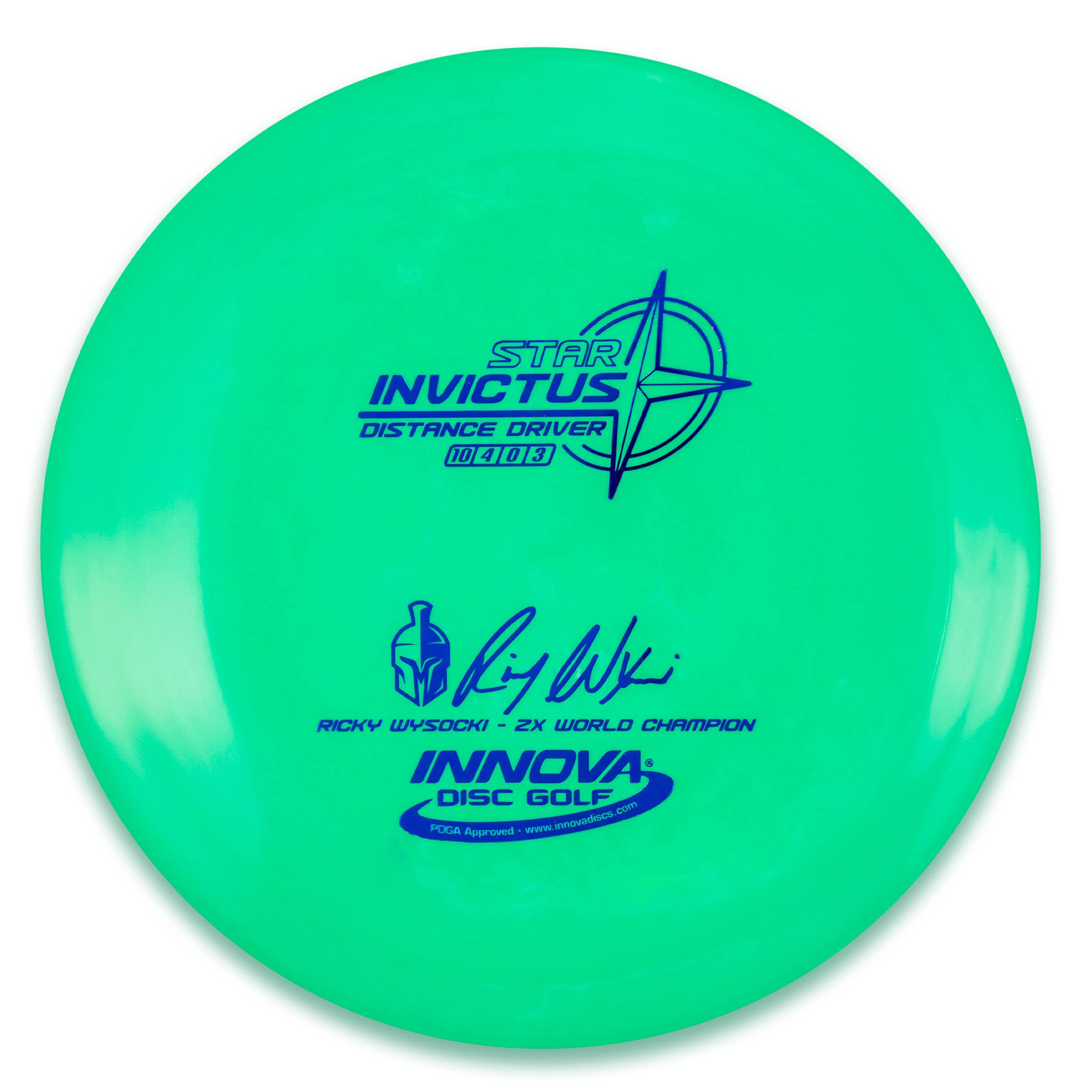 Innova Discs Star Invictus [Ricky Wysocki 2X] Distance Driver Golf Disc [Colors May Vary] - 173-175g