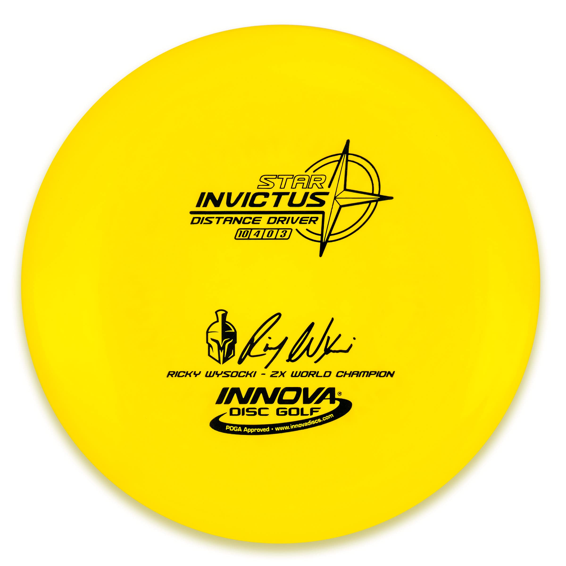 Innova Discs Star Invictus [Ricky Wysocki 2X] Distance Driver Golf Disc [Colors May Vary] - 173-175g