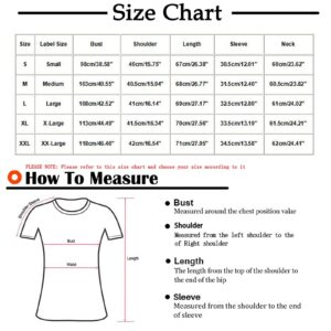 Modedress Summer Tops for Women Basic Short Sleeve T Shirt Casual Loose Print Tunic Top Crewneck Comfy Ladies Blouse, Red