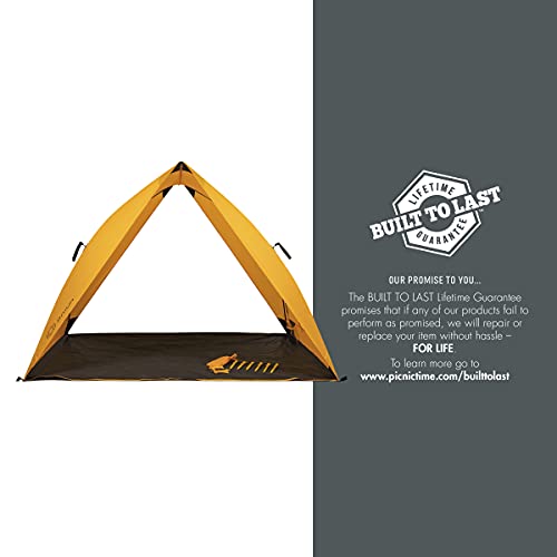 ONIVA - a Picnic Time brand - Pismo A-Frame Beach Tent - Pop Up Tent - Beach Shade, (Light Orange)