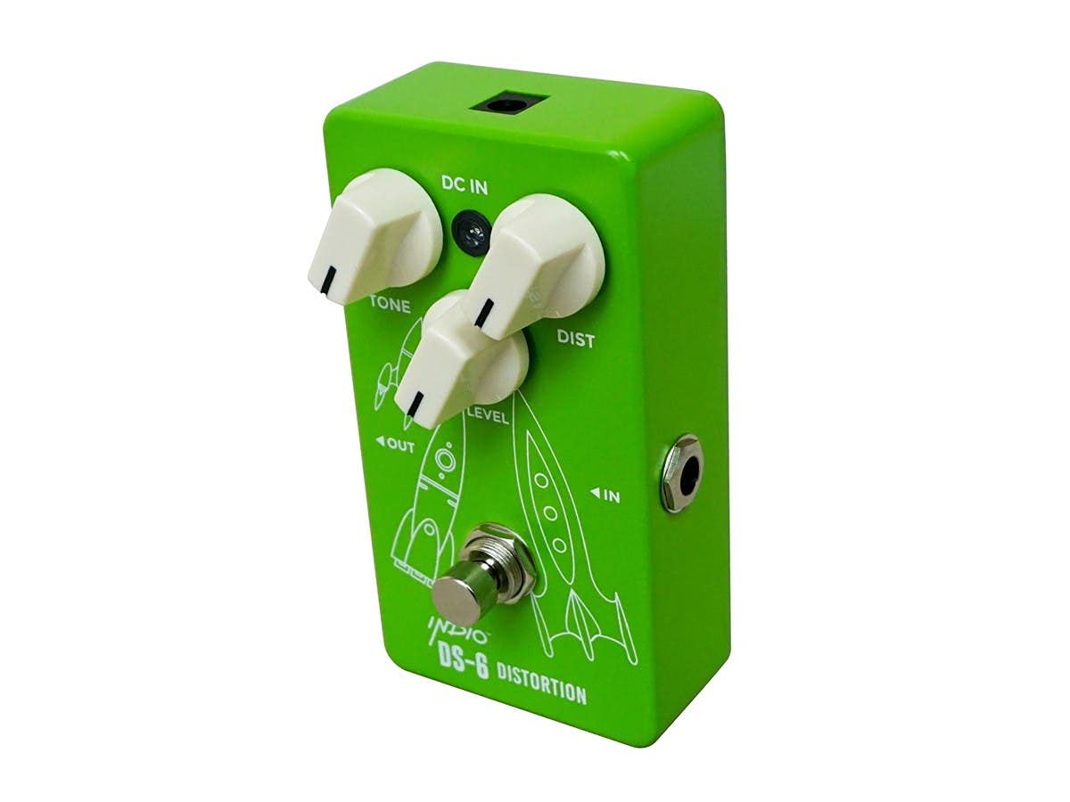 Monoprice Analog Vintage Distortion Full-Size Guitar Effect Pedal - DS-6, True Bypass - Indio Series