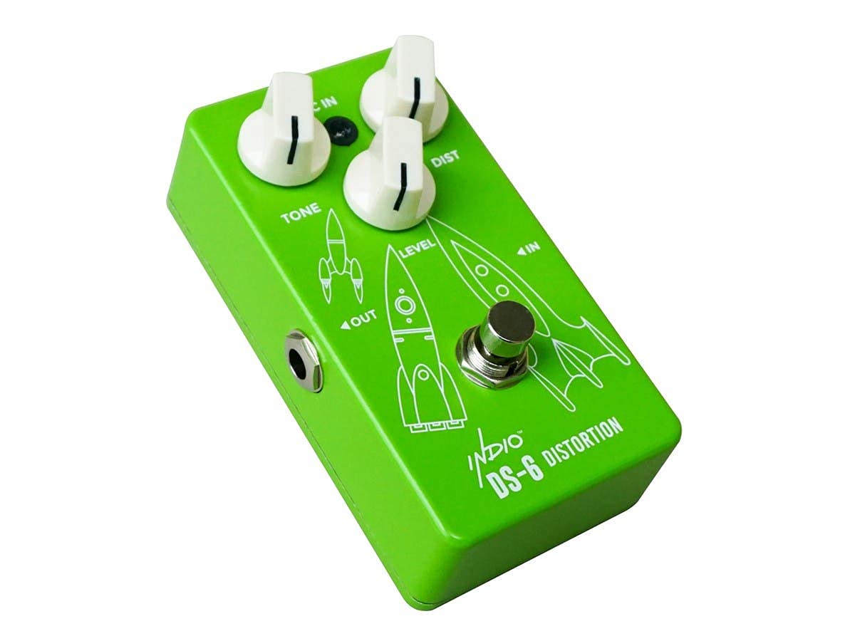 Monoprice Analog Vintage Distortion Full-Size Guitar Effect Pedal - DS-6, True Bypass - Indio Series