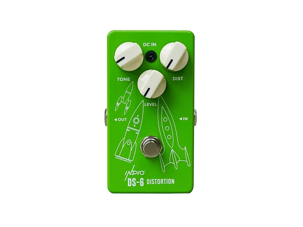 Monoprice Analog Vintage Distortion Full-Size Guitar Effect Pedal - DS-6, True Bypass - Indio Series