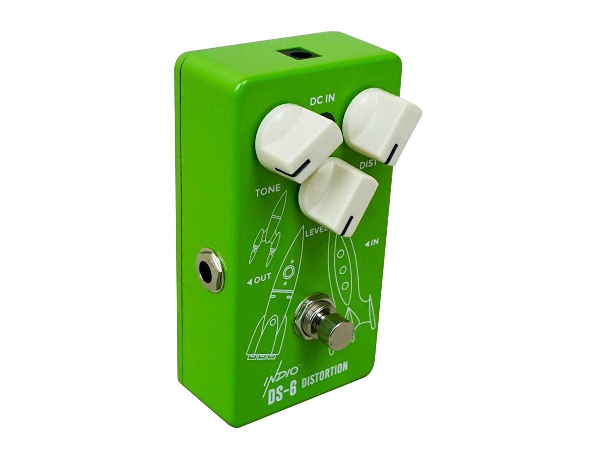 Monoprice Analog Vintage Distortion Full-Size Guitar Effect Pedal - DS-6, True Bypass - Indio Series