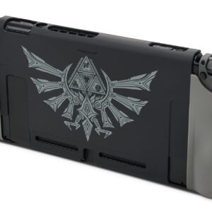 PowerA Console Shield for Nintendo Switch - Silver Hyrule Crest, Nintendo Switch, Protective Case, Gaming Case, Grip, Console Case, Accessories Storage, Officially Licensed