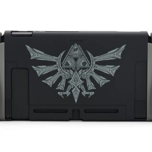 PowerA Console Shield for Nintendo Switch - Silver Hyrule Crest, Nintendo Switch, Protective Case, Gaming Case, Grip, Console Case, Accessories Storage, Officially Licensed