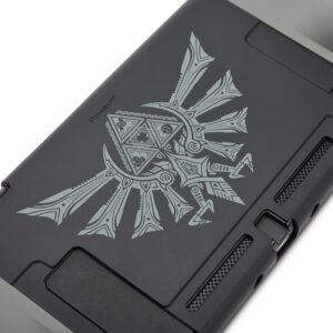 PowerA Console Shield for Nintendo Switch - Silver Hyrule Crest, Nintendo Switch, Protective Case, Gaming Case, Grip, Console Case, Accessories Storage, Officially Licensed