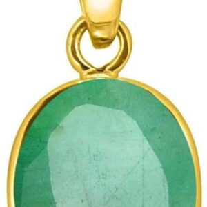 Natural Certified Emerald/Panna 4.00-11.00Ct Gemstone Astrology Pendant In Copper (Panchadahtu), Birthstone Pendants (5.00)