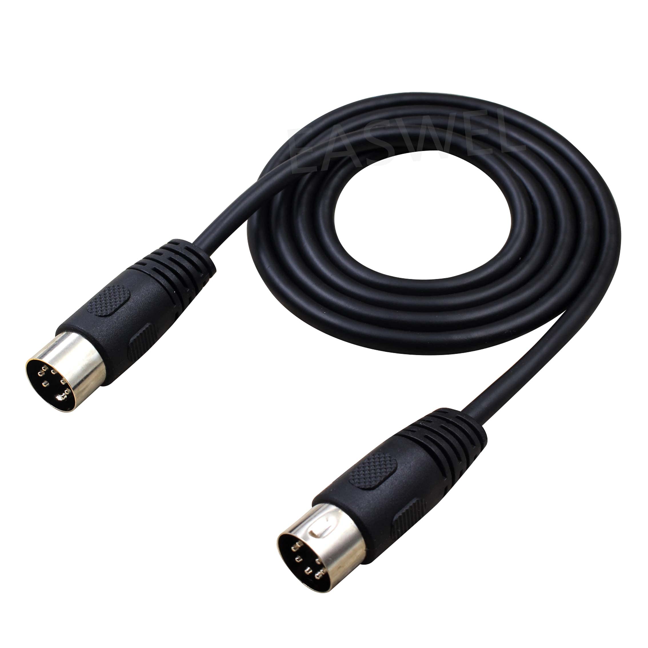 EASWEL 7 Pin Din Midi Cable Male to Male Controller Interface Cable New