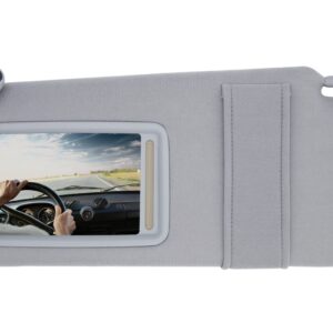 Left Driver Side Sun Visor Compatible with 2007 2008 2009 2010 2011 Toyo-ta Camry and Camry Hybrid Without Sunroof Replaces Model 74320-06780-B0(Gray)