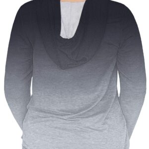 Plus Size Shirts for Women 4X Long Sleeve Sweatshirt Fashion Tops Gray 28W