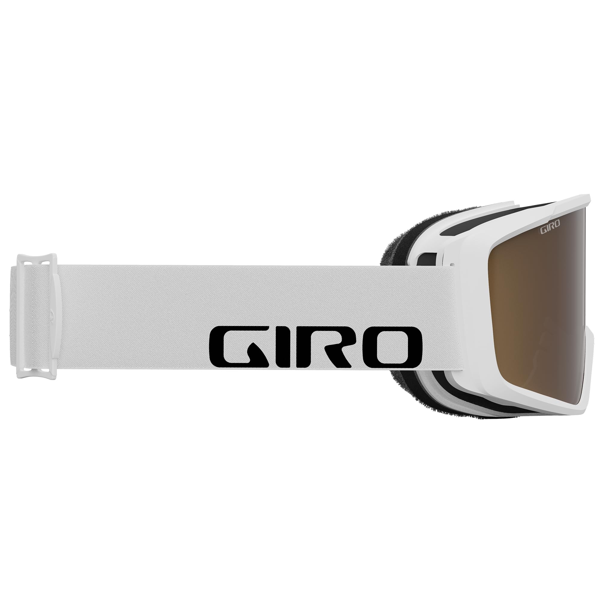 Giro Index 2.0 OTG Ski Goggles - Snowboard Goggles for Men, Women & Youth - White Wordmark Strap with Amber Rose Lens