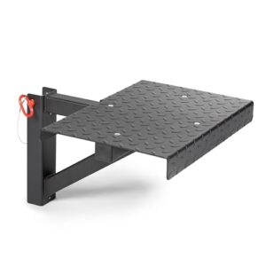 titan fitness t-3 series rack mounted step-up platform, 22" x 15" diamond plate platform, 550 lb capacity