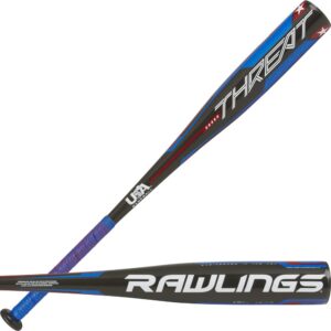 rawlings | threat baseball bat | usa | -12 drop | 2 5/8" barrel | 1 pc. composite | 30 inch