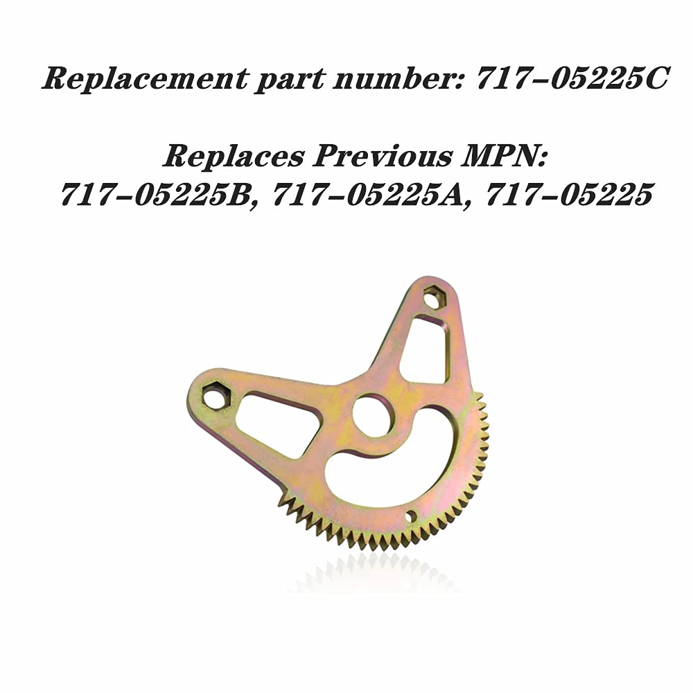 717-05225C Steering Gear Segment - by Huthbrother, Compatible with MTD 16" GT XT1 XT2 50 SLX54 SLX50 GX54 - Replace 717-05225B 717-05225A 717-05225