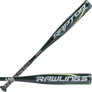 rawlings raptor usa baseball bat | -10 | 1 pc. aluminum | dark green | 27 inch