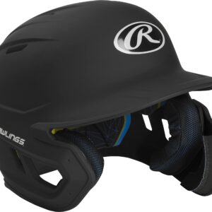 Rawlings | MACH ADJUST Batting Helmet with Extension Flap | Right Hand Batter | Junior (6 3/8" - 7 1/8") | Matte Black