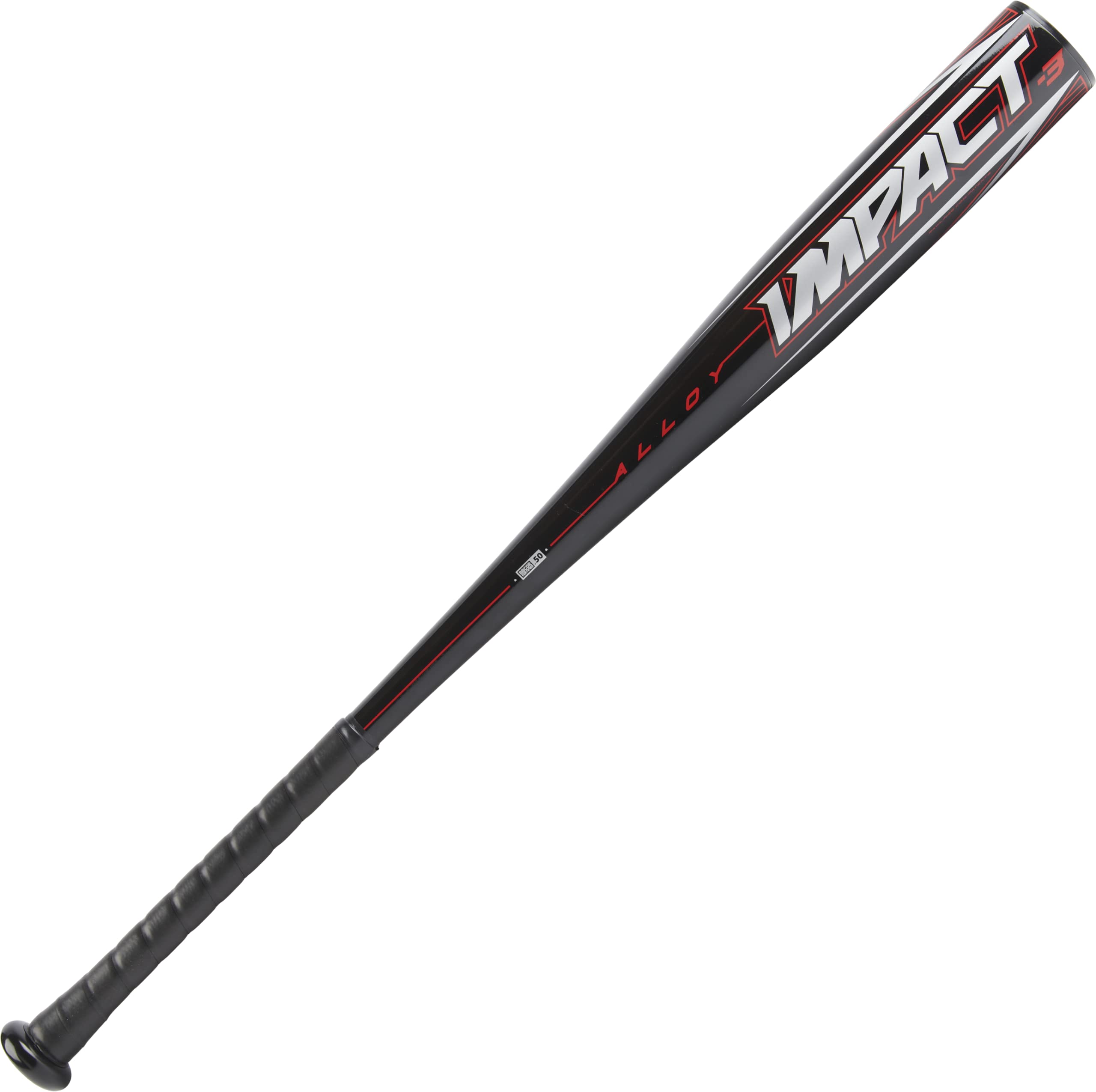 Rawlings Impact 2022 BBCOR 2 5/8" Baseball Bat Drop -3, 32"/29oz, Black/Red