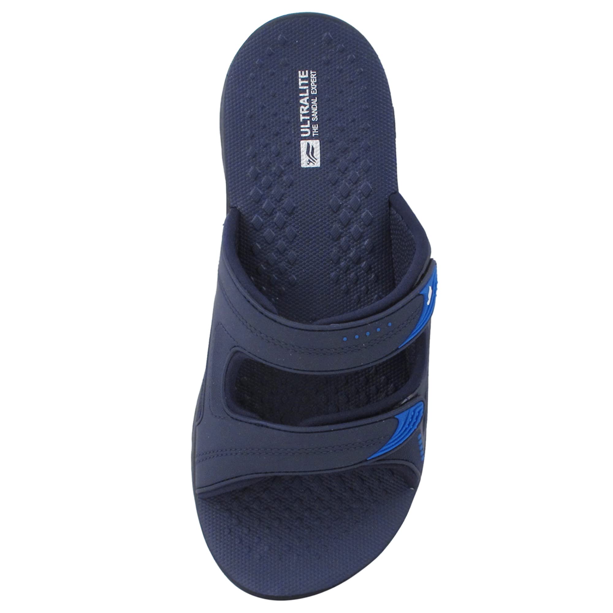 Gold Pigeon Shoes EVA Ultra Cushion Men Slides Quick Dry Thick Adjustable Strap Slide Sandal for Men Size 8.5-9 / Women Size 10-10.5 * 8591 Navy -41