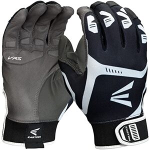 EASTON GAMETIME VRS Batting Gloves | Baseball Softball | Adult Small | Black w/ VRS Padding