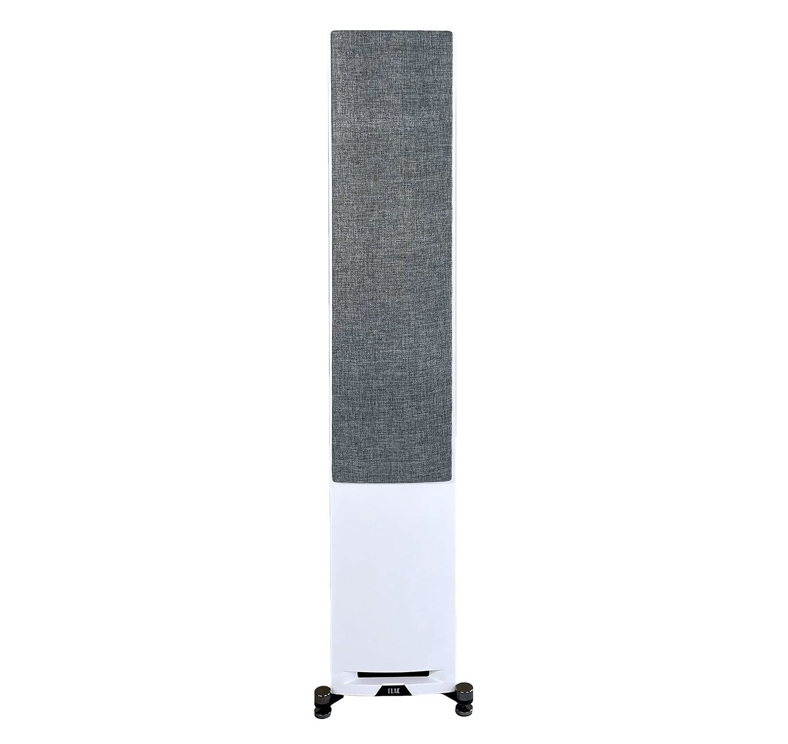 ELAC Uni-Fi Reference 3-Way 5-1/4" Floor Standing Speaker, Oak or Walnut Tower Speaker for Home Theater and Stereo System, White Baffle with Oak Sides