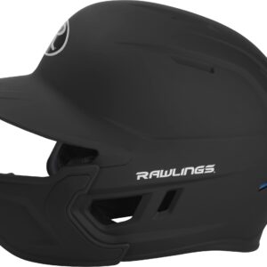 Rawlings | MACH ADJUST Batting Helmet with Extension Flap | Right Hand Batter | Junior (6 3/8" - 7 1/8") | Matte Black