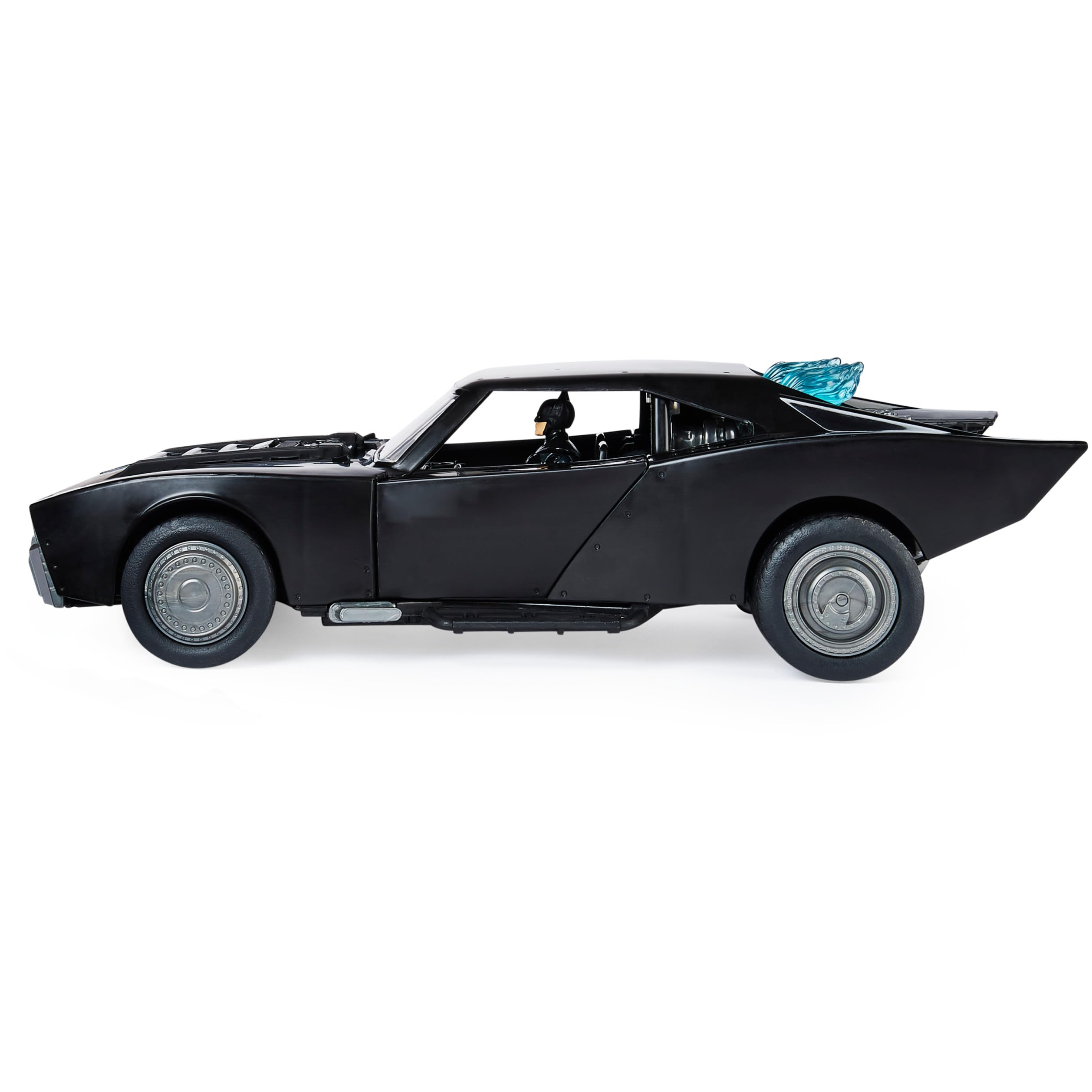 DC Comics, Batman Batmobile with 4” Batman Figure, Lights and Sounds, The Batman Movie Collectible, Kids Toys for Boys and Girls Ages 4 and up