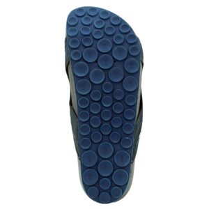 Gold Pigeon Shoes GP Pirogue Orthoheel Slide Sandal: 9030 Navy, Women Size 13 & Men Size 11-11.5 (9030-navy-44)