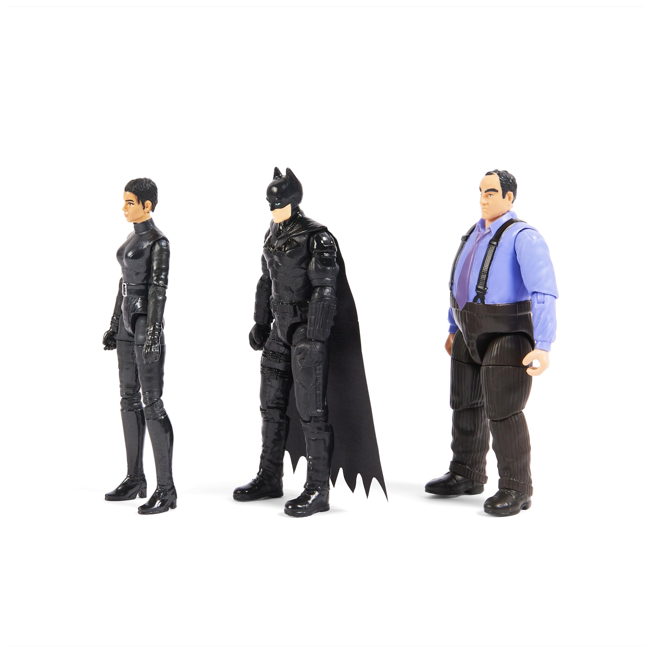 DC Comics, Batman 3-Pack with Exclusive 4” Batman, Selina Kyle, The Penguin Action Figures, 3 Accessories, Batman Movie Kids Toys (Amazon Exclusive)