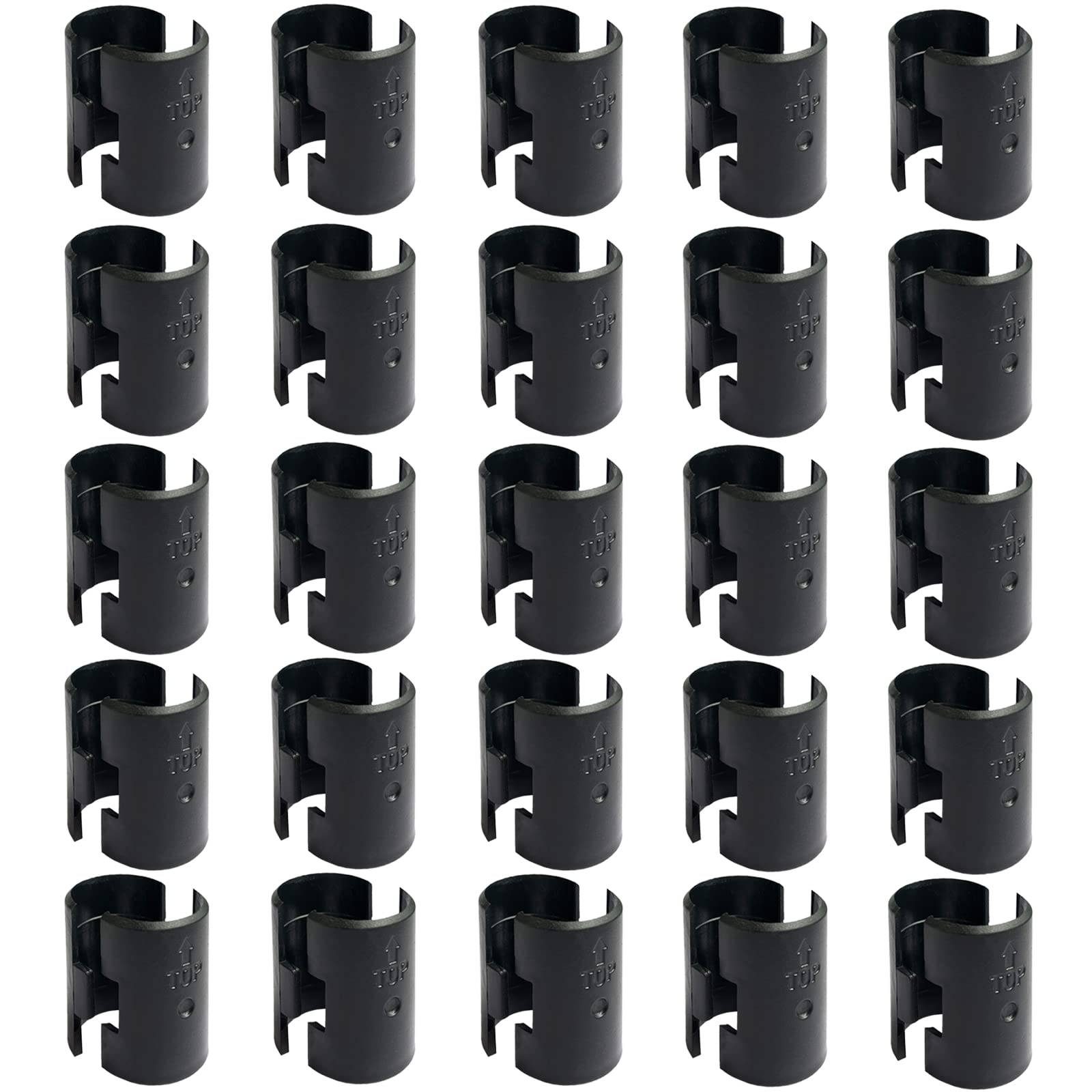 Wire Shelf Clips Shelving Sleeves - 50 Pack Shelf Lock Clips for 1" Post- Shelving Sleeves Replacements for Wire Shelving System