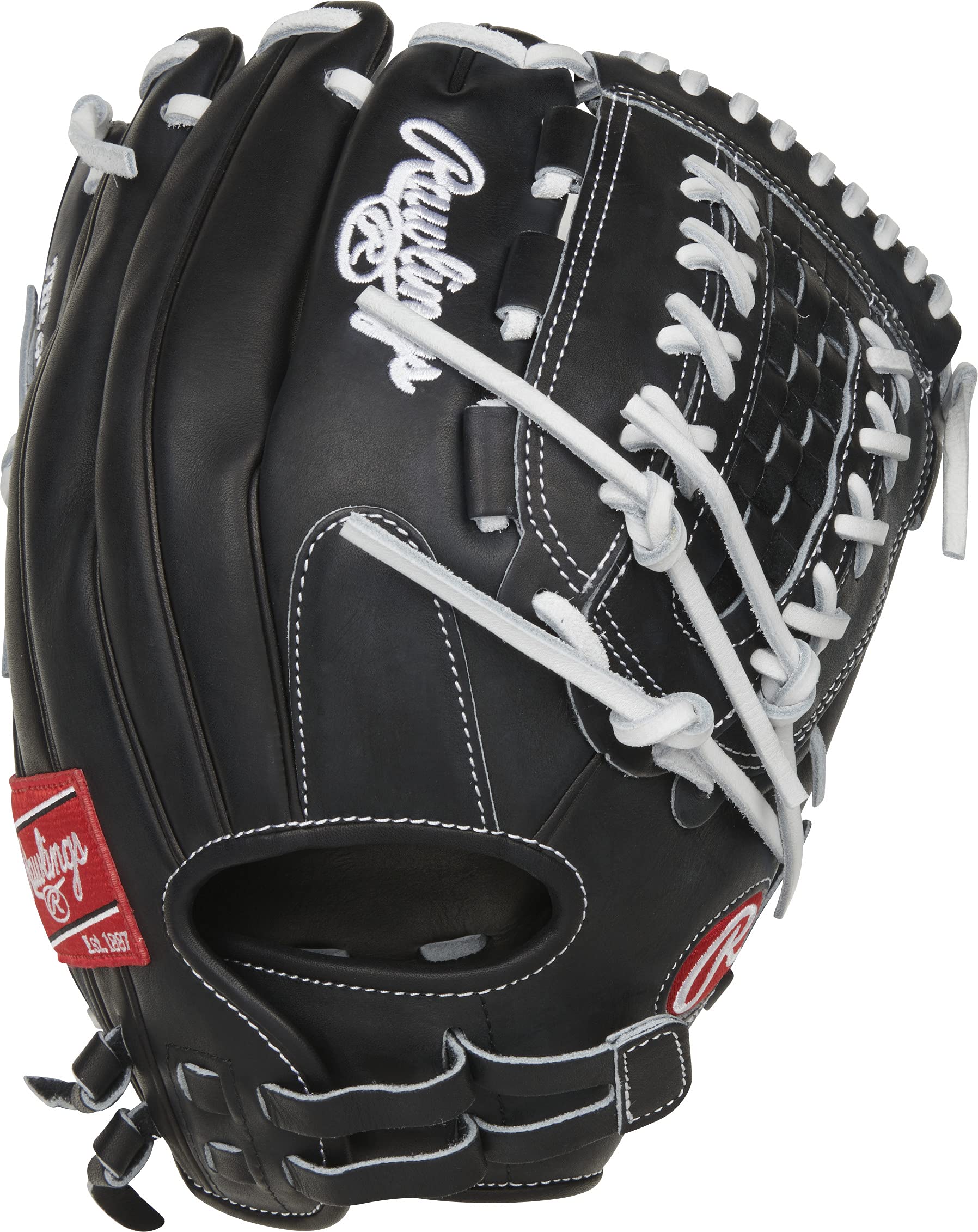 Rawlings | HEART OF THE HIDE Fastpitch Softball Glove | 12.5" | Double-Laced Basket Web | Right Hand Throw