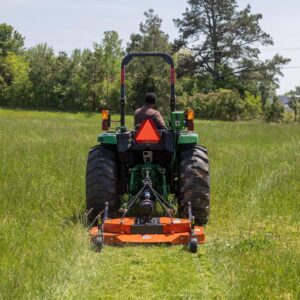 Titan Attachments 3 Point PTO Finish Mower, 48" Cutting Width, Category 1 Hitch, Rear Discharge, Requires 18-30 HP Tractor, Low-Noise Cast Iron Gearbox