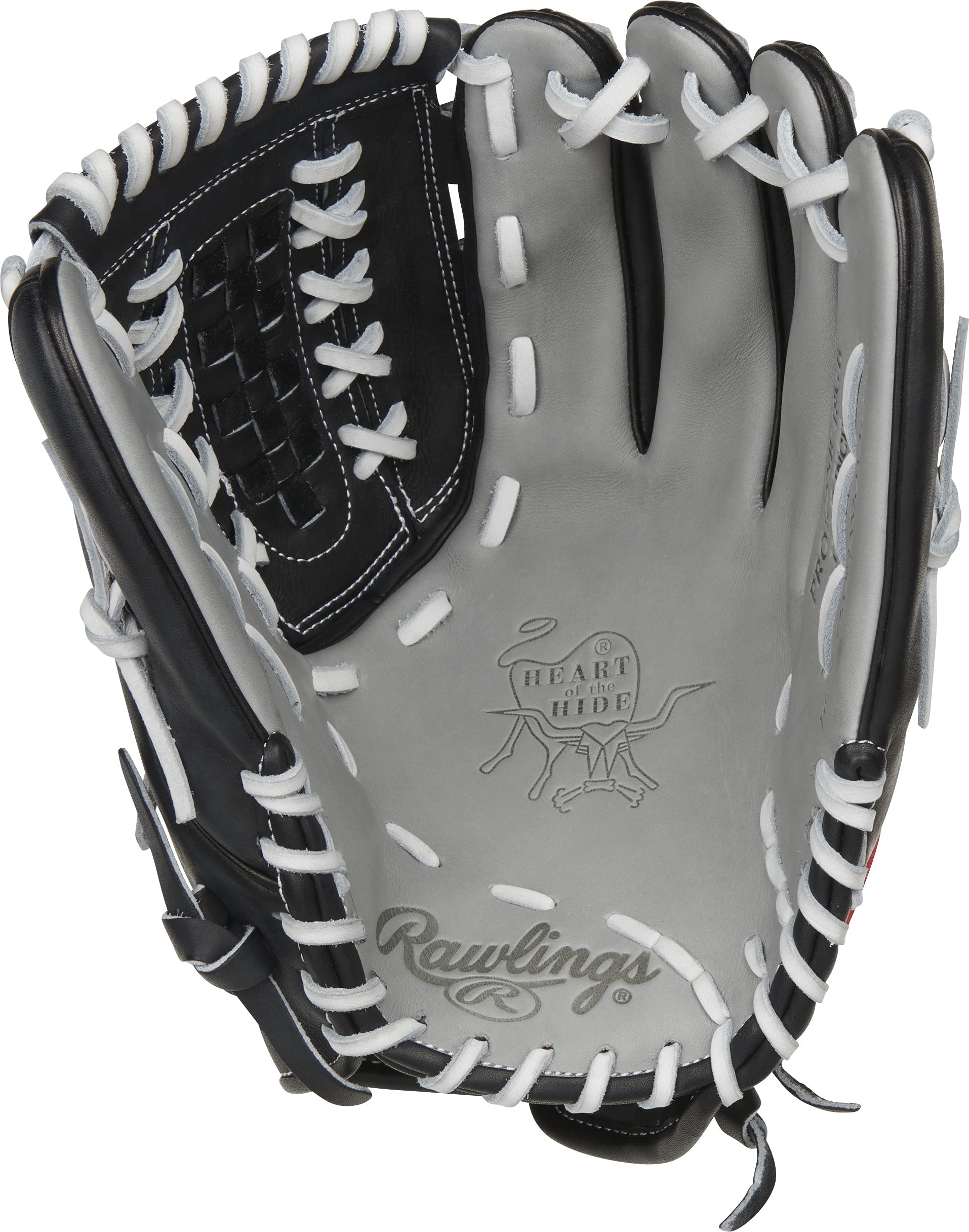 Rawlings | HEART OF THE HIDE Fastpitch Softball Glove | 12.5" | Double-Laced Basket Web | Right Hand Throw