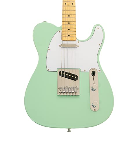 Fender Affinity Series Telecaster - Surf Green Bundle with Frontman 10G Amplifier, Gig Bag, Tuner, Instrument Cable, Strap, Picks, and Austin Bazaar Instructional DVD