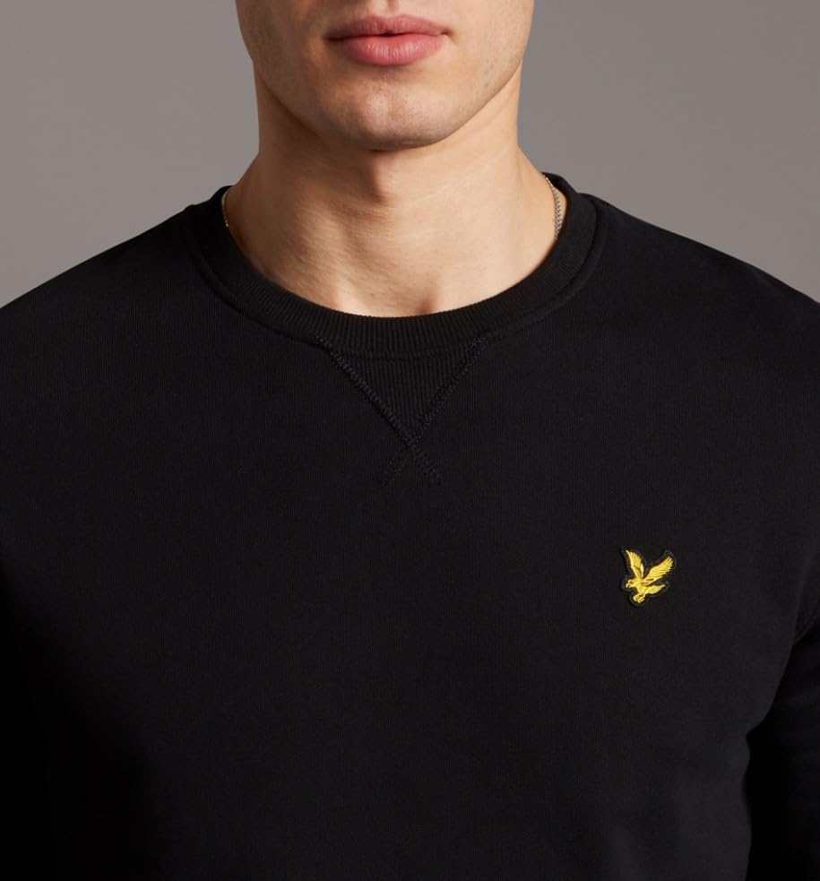 Lyle & Scott Men's Logo Sweatshirt, Black, L