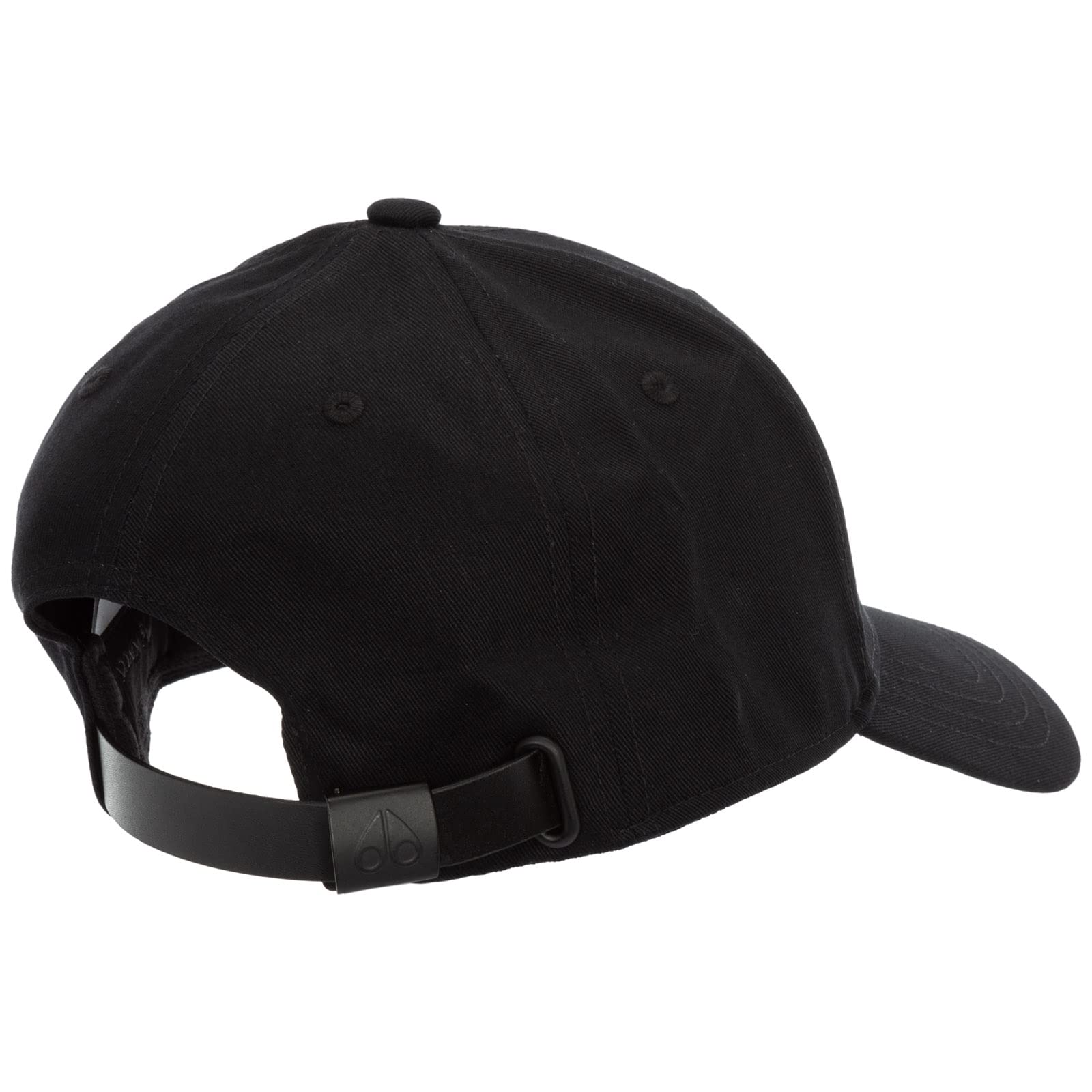 Moose Knuckles Logo Cap, Black Black Logo, One Size