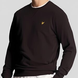 Lyle & Scott Men's Logo Sweatshirt, Black, L